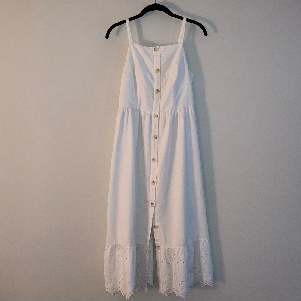 White Linen Old Navy Dress